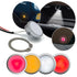 Universal LED Single Puck Light 4 Color - Red Yellow White Bright-Red