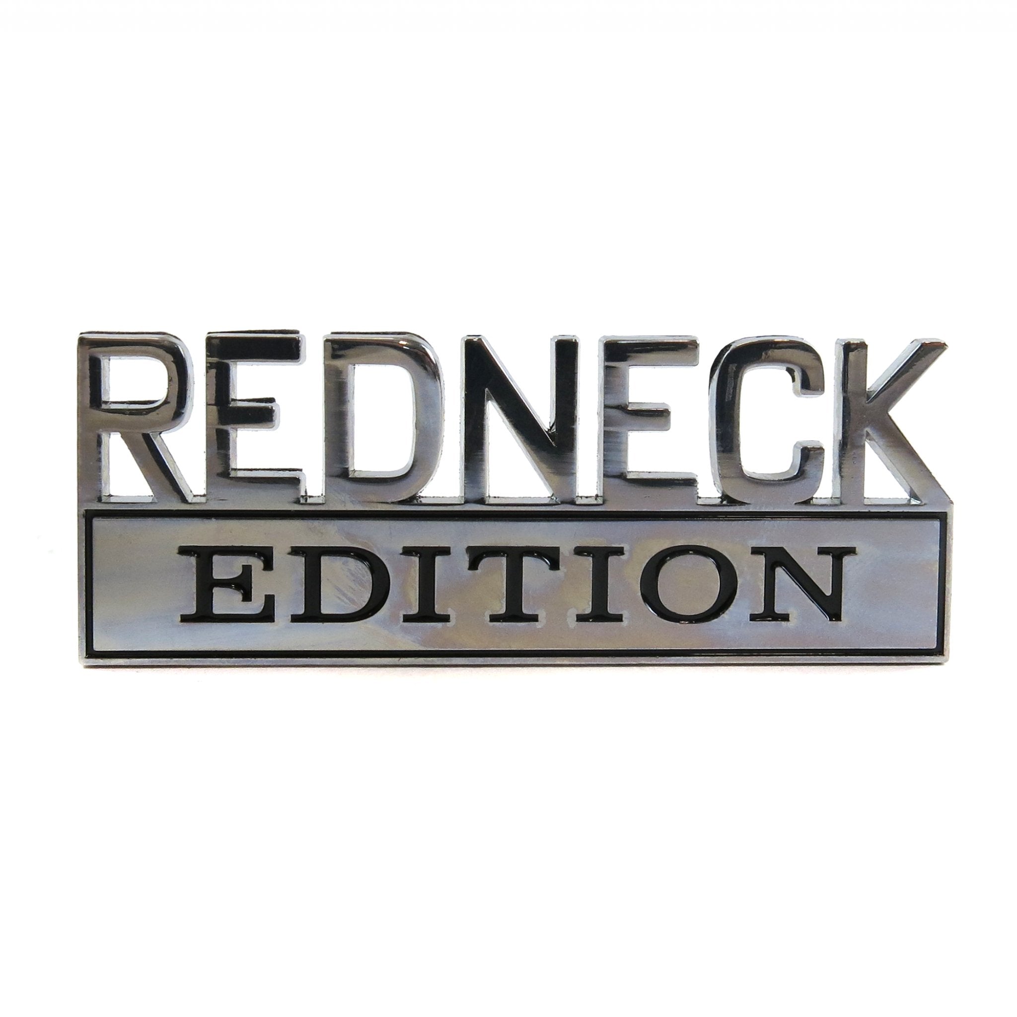 Chrome Metal Redneck Edition Fender Emblem Badge Car Truck Auto Tailgate Trunk