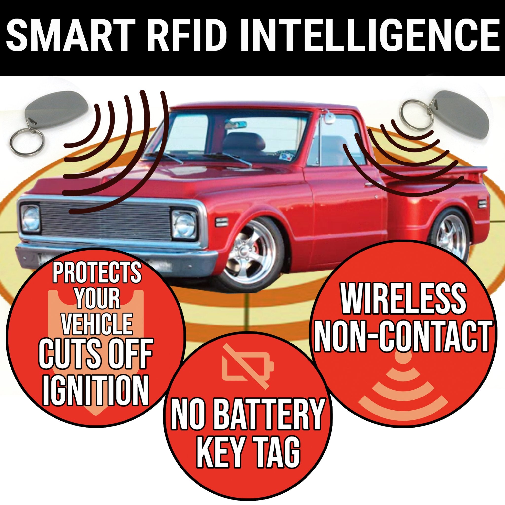 1961-1969 Riley Elf Billet Push Button Engine Start w/ Keyless Entry Remote Start & RFID No Keys