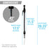 Black Engine Oil Dipstick Ford Big Block 385 460 572 Stainless Steel Hot Rod