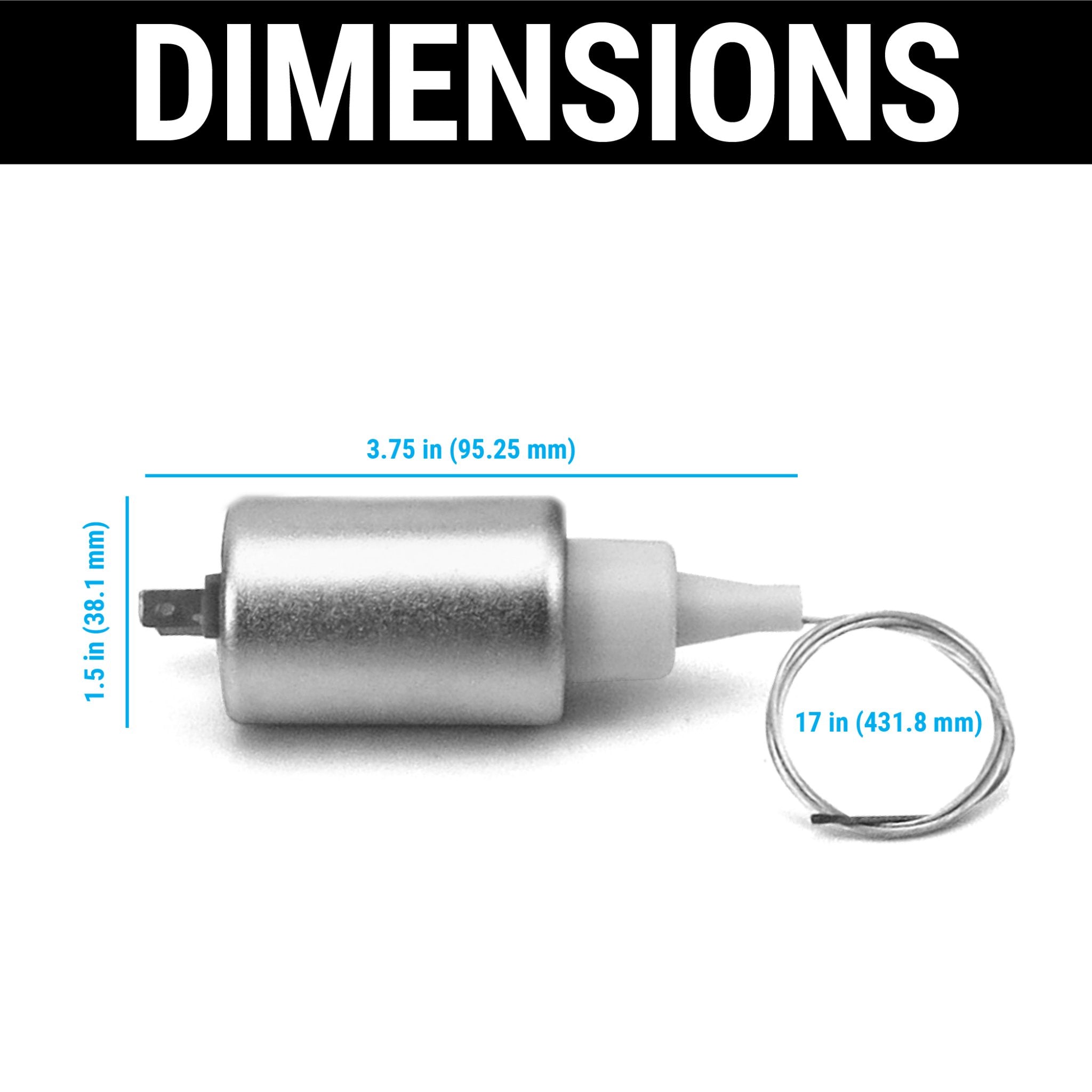 Autoloc - Kit de puerta de combustible para capó de maletero con pestillo de manija pop, solenoide de puerta afeitada de 11 lb, 12 V