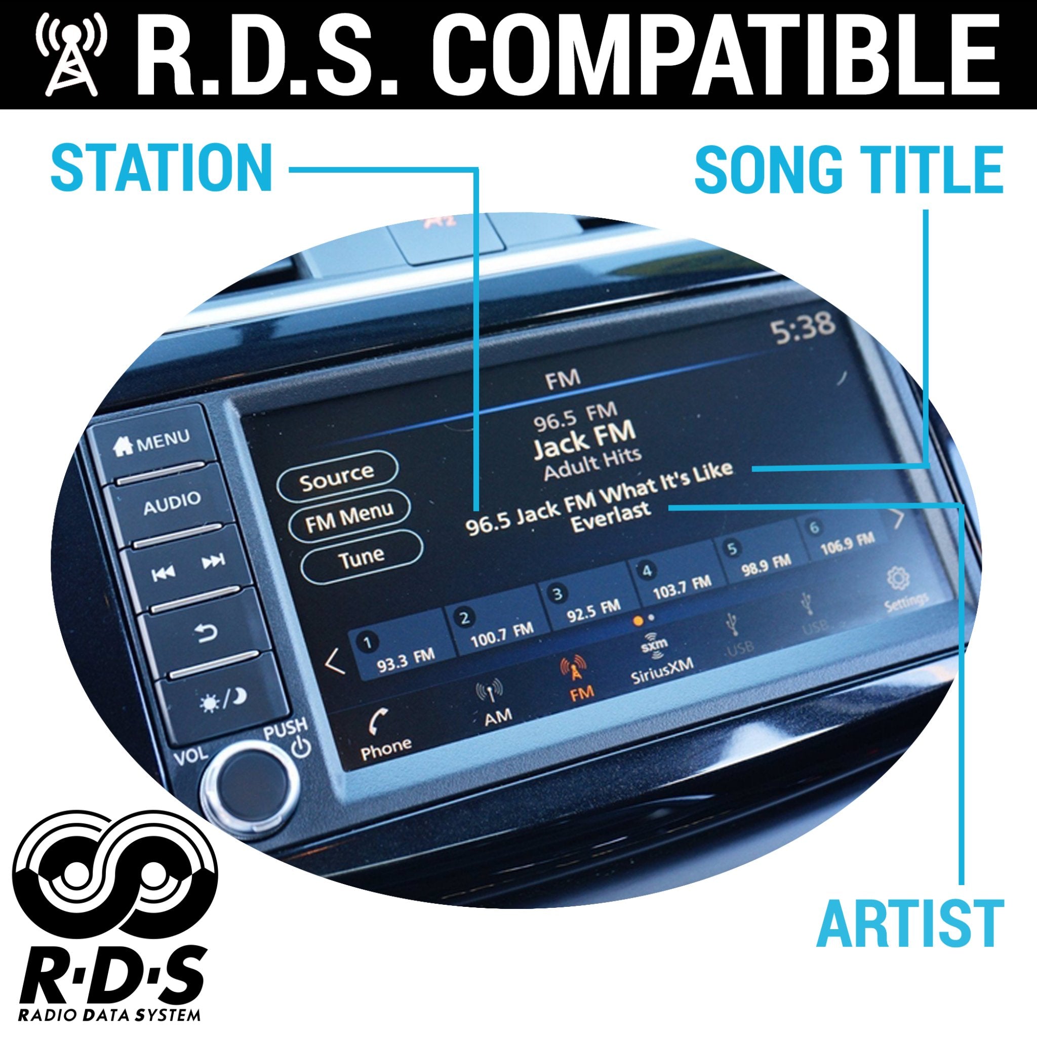 Radio AM FM Reemplazo de actualización de antena eléctrica cromada de 12 V 1962 – 1965 Dodge Dart