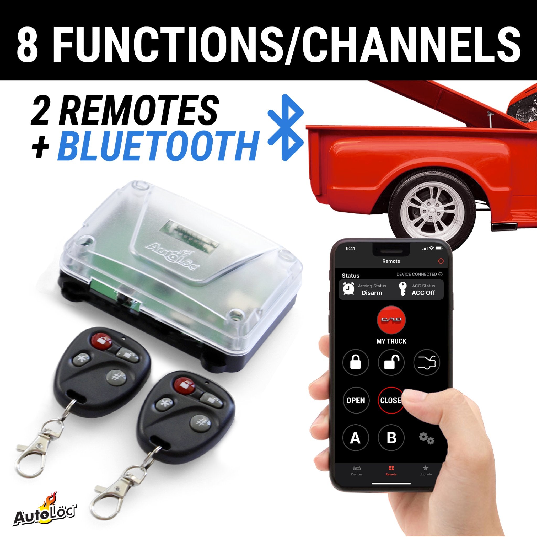 Kit de 2 motores con cubierta Tonneau eléctrica de control remoto de alta resistencia con módulos de control de 12 V