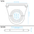 Caída de columna giratoria universal de 2,5" ajustable para columnas de 1 3/4, 2", 2 1/4"