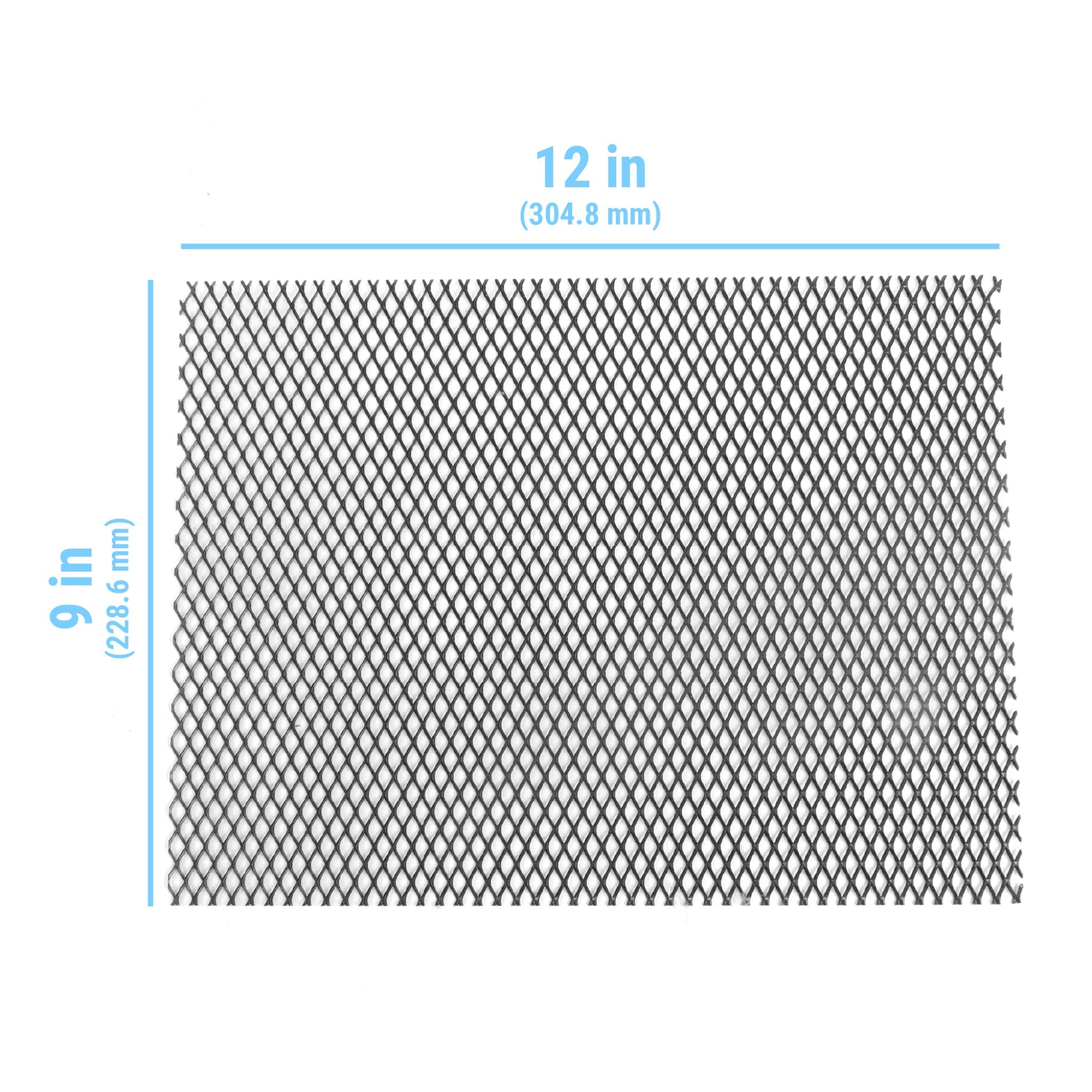 Rejilla de rejilla para coche/camión de 9 "x 12", cubierta de rejilla de ventilación de diamante de aluminio Universal de 4 hojas