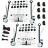 4 Door 12V Electric Power Window Conversion Kit 7 Illuminated Switches Universal