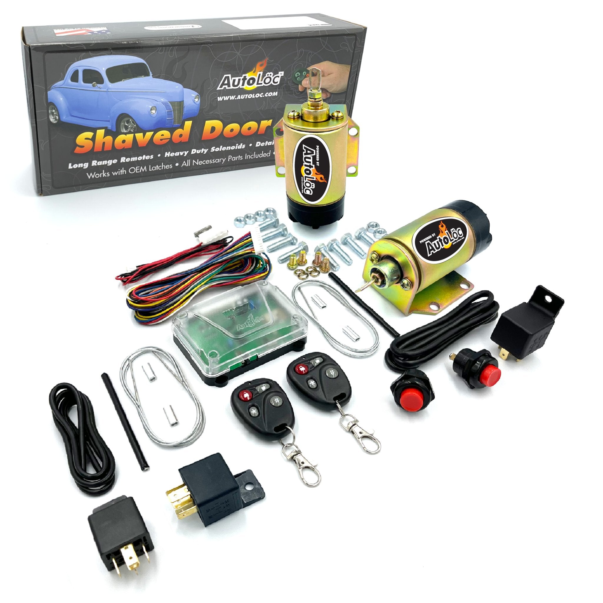 1971-1975 De Tomaso Pantera 35lb Remote Shaved Door Popper Pop Kit Keyless Entry Handle