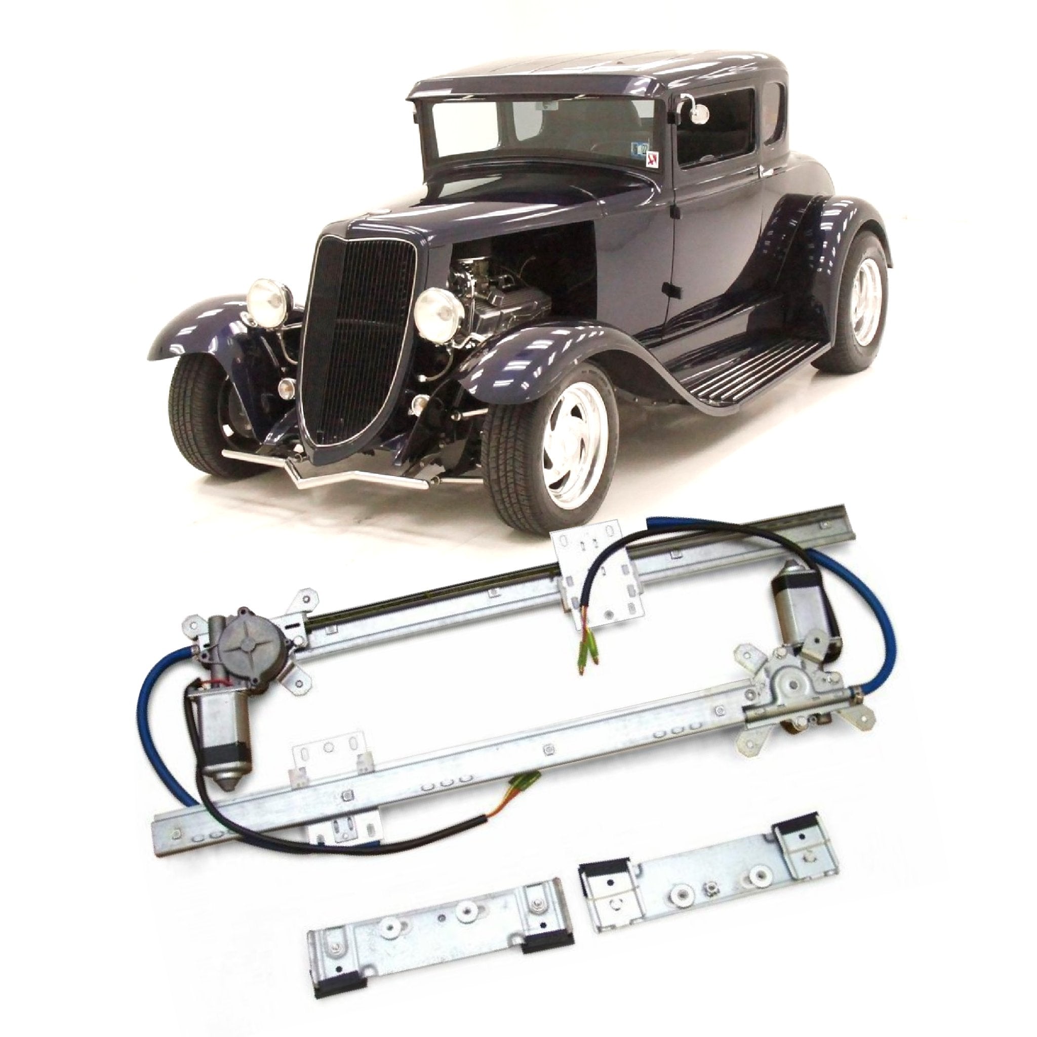 Power Window Conversion Kit 1931 Model A Coupe - Business Standard Deluxe Sport
