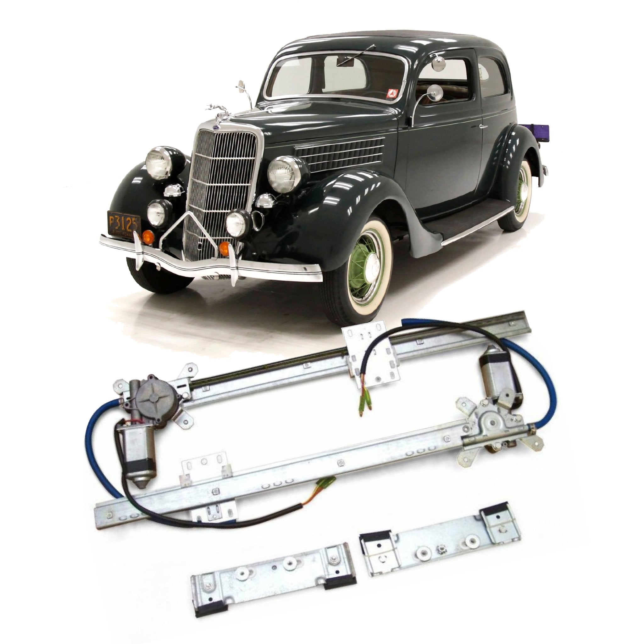 Kit de elevalunas eléctrico de 12 V para Ford Modelo 48 Sedan Standard Deluxe Tudor Fordor 1935