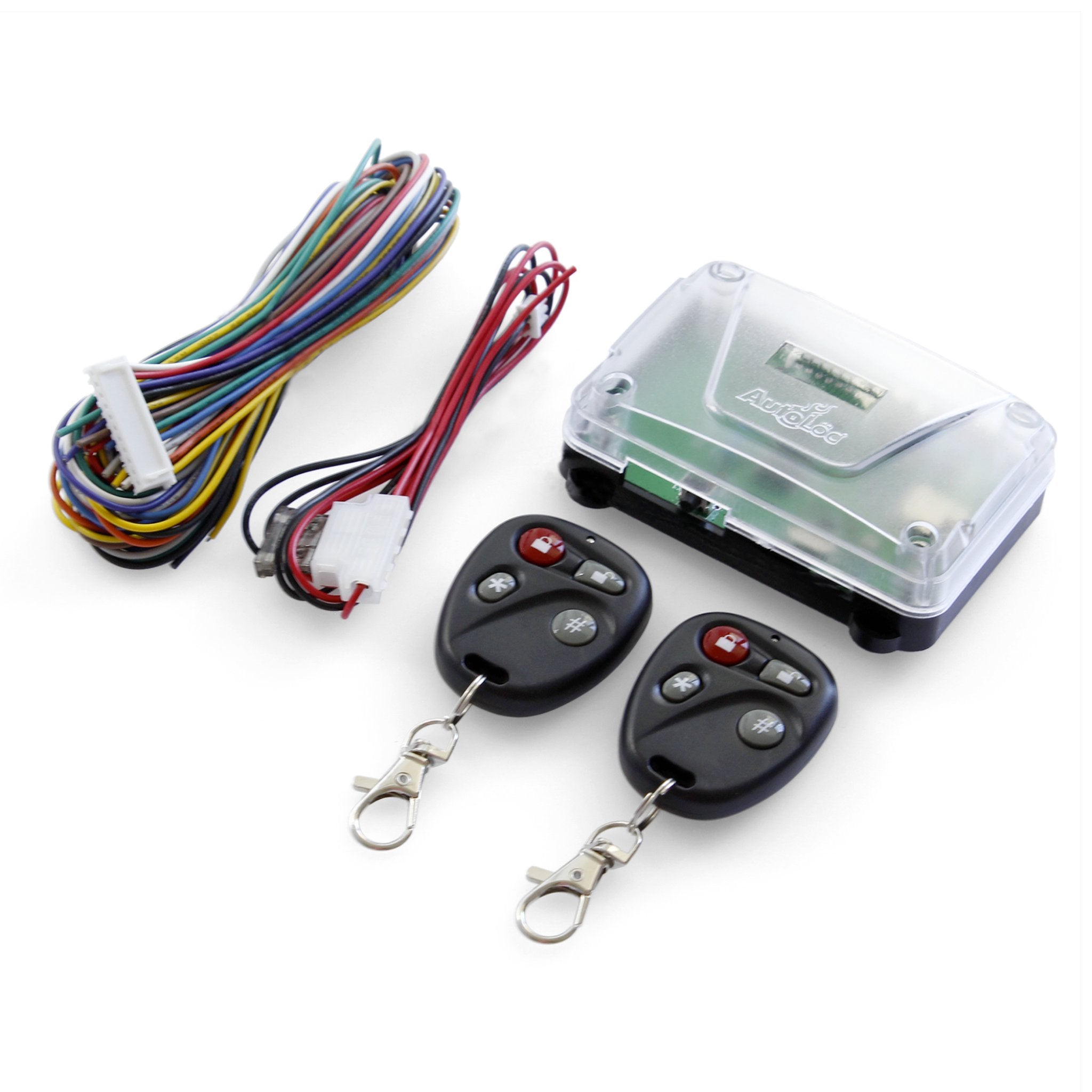 Autoloc 8 canales Control remoto sistema de entrada sin llave 2 llavero cerradura desbloquear puerta