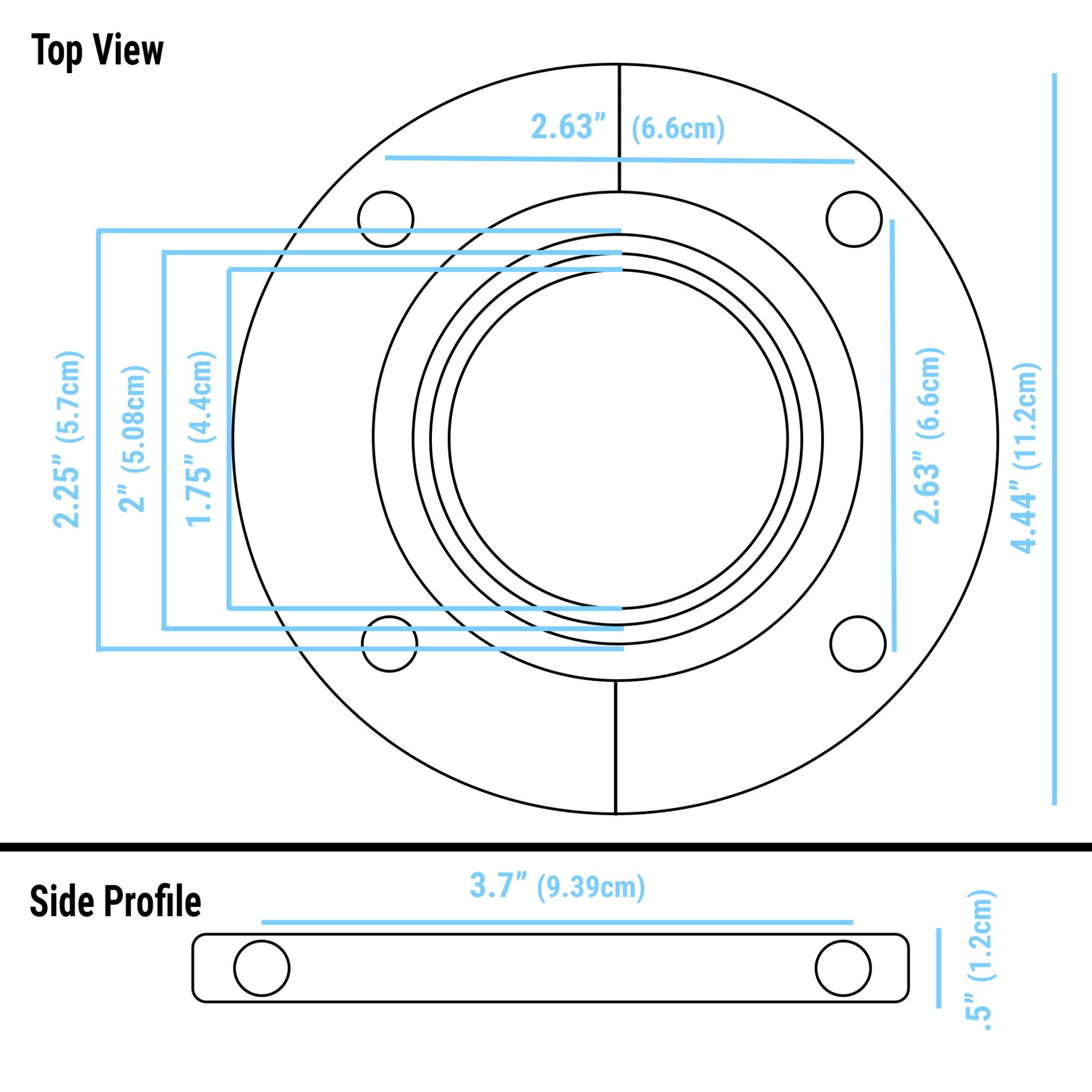 Chrome Billet Steering Column Split Swivel Floor Mount for 1 3/4, 2", & 2 1/4"