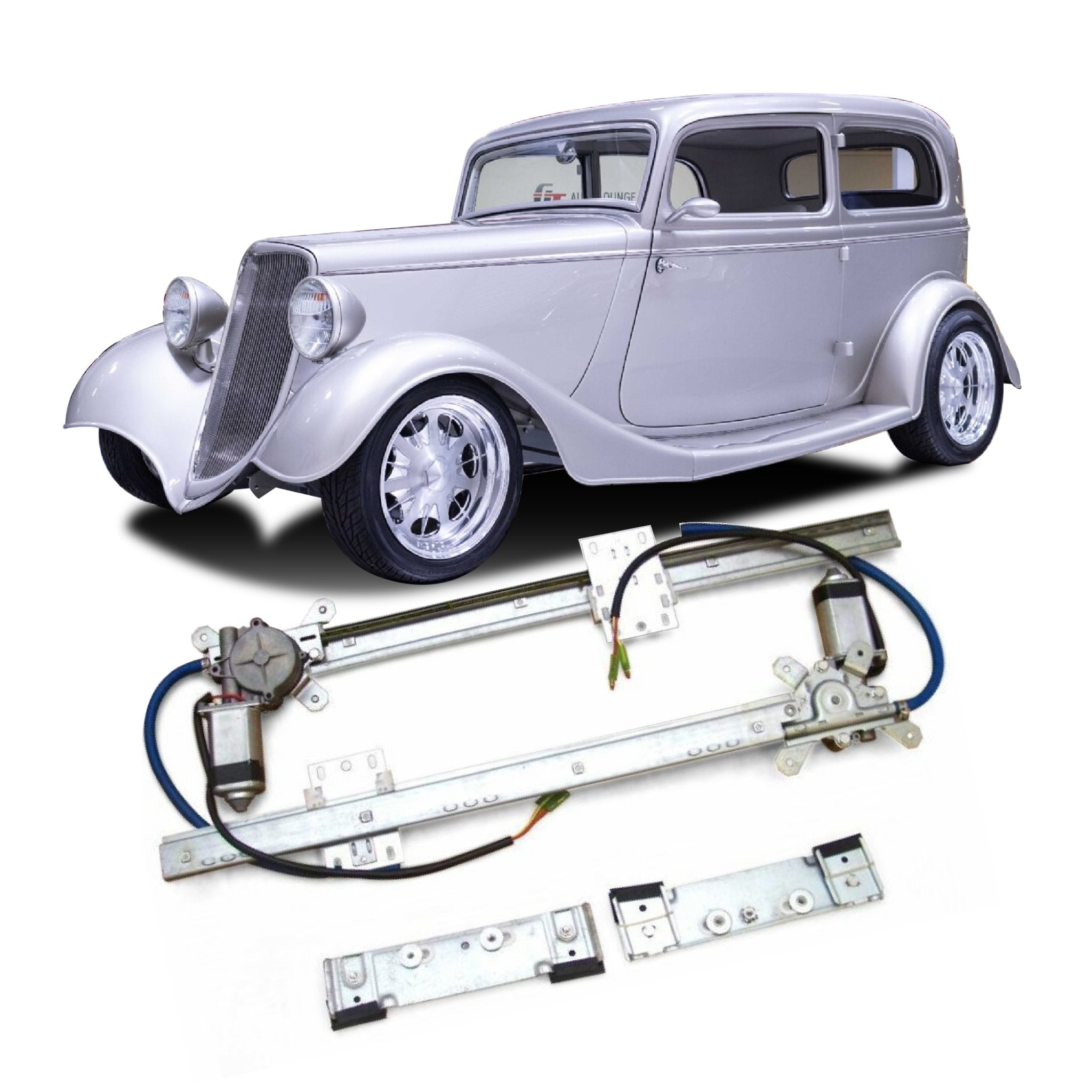 Kit de elevalunas eléctrico de 2 puertas para sedán modelo 40 1933 - Tudor, Delivery, Panel, Woody