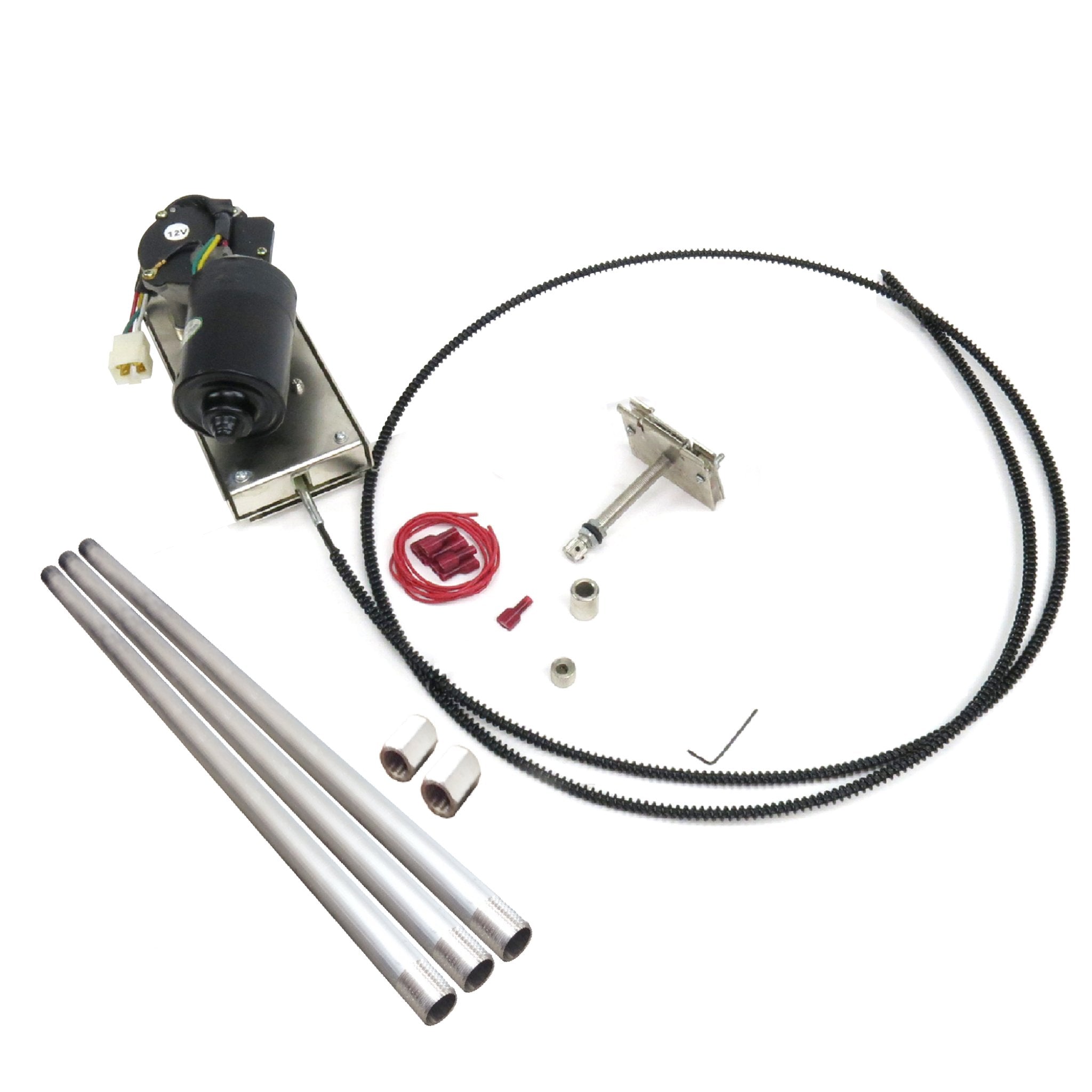 Motor de accionamiento por cable de limpiaparabrisas, totalmente ajustable, resistente, 12 V CC, Tri5