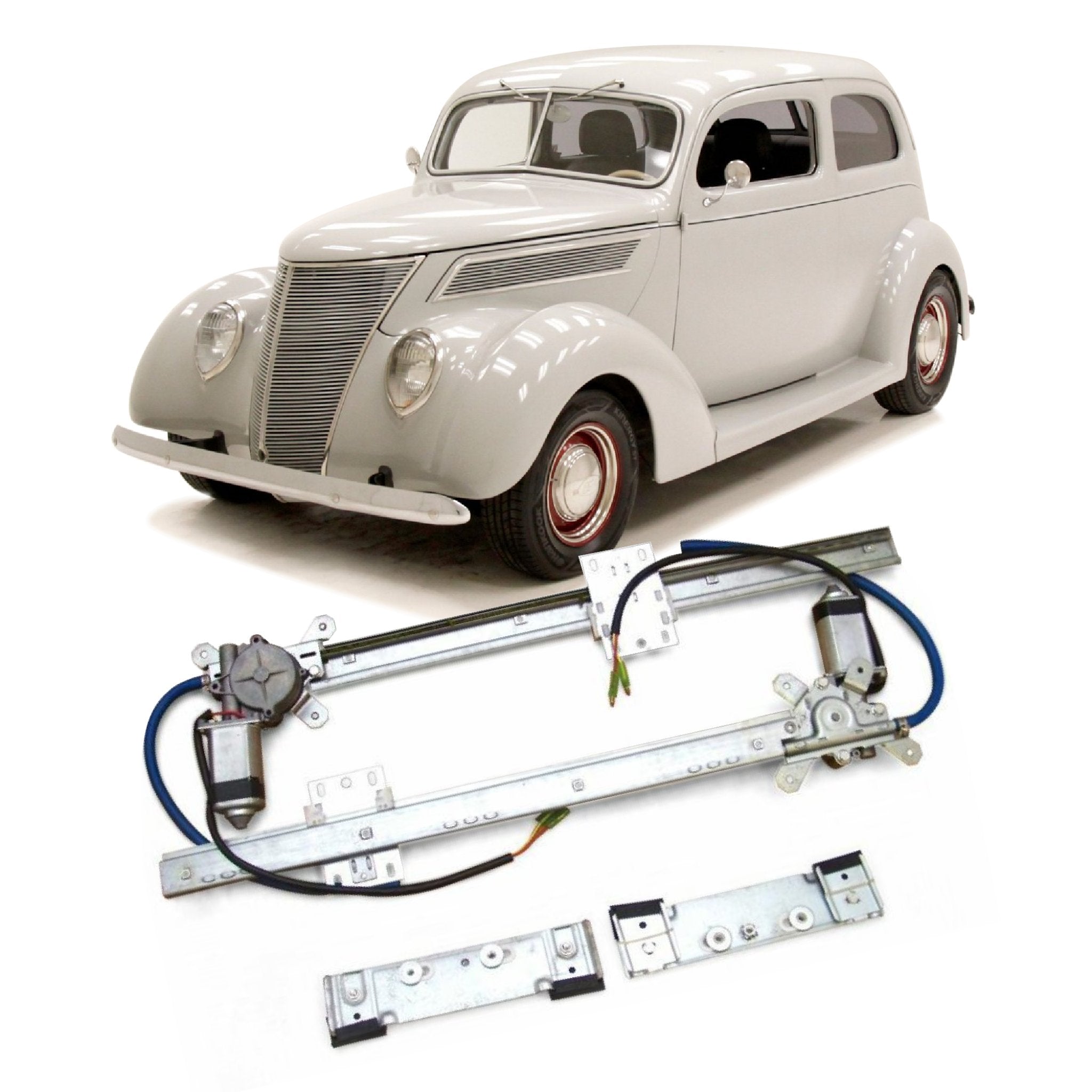 Kit de conversión de ventana eléctrica de 2 puertas para Ford Delivery Slantback Humpback 1937