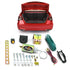 Autoloc - Kit de puerta de combustible para capó de maletero con pestillo de manija pop, solenoide de puerta afeitada de 15 lb, 12 V