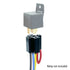 4-Pin 12V DC 48" Conector de cable flexible extra largo del zócalo del relé del coche