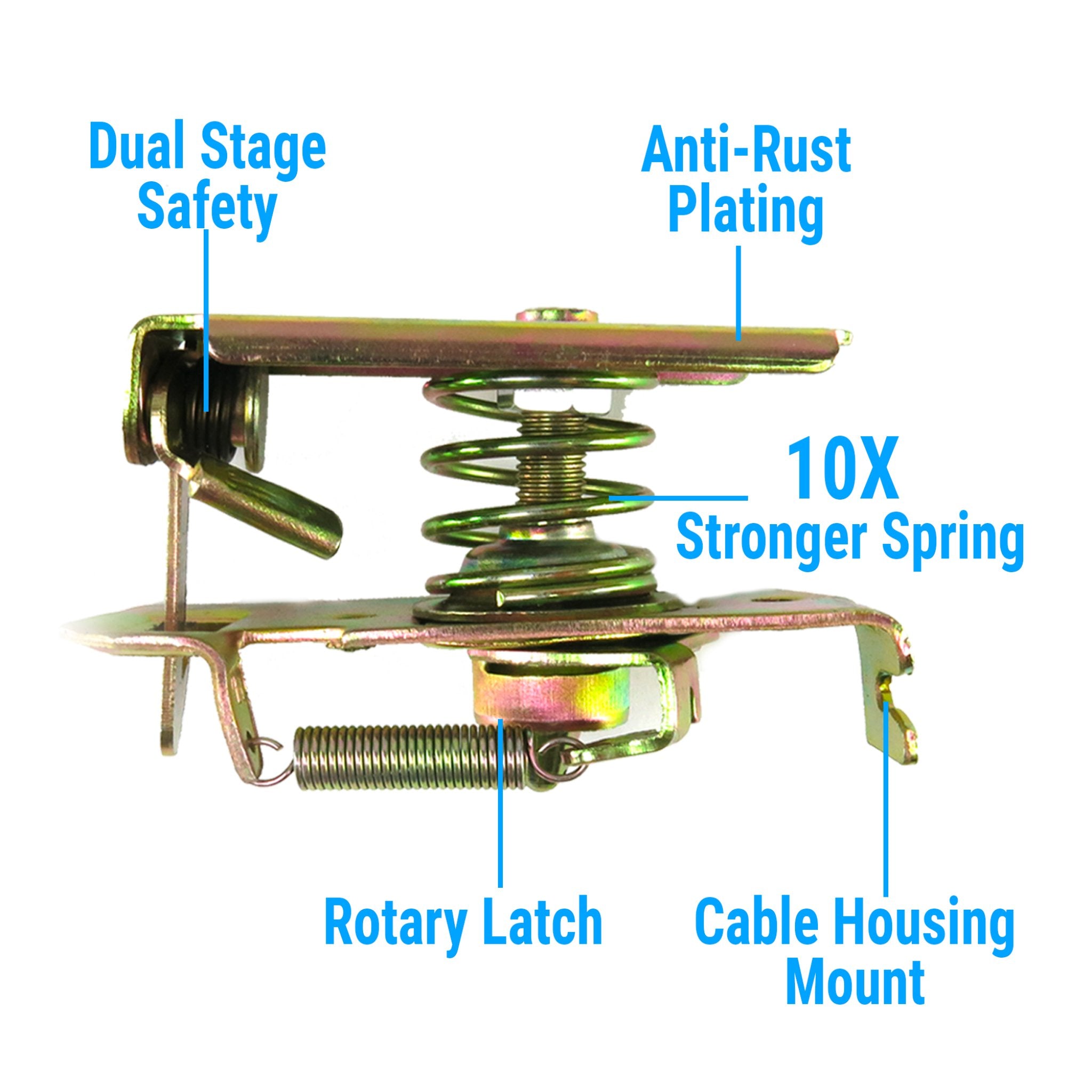 Heavy Duty Large Slimline Bear Claw Trunk and Hood Latch Assembly Set Universal