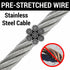 1984-1991 Vauxhall Astra E, Belmont 10' Shaved Door Latch Cable Extension Kit w/ Housing for Trunk Hood Solenoid
