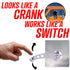 Universal 12V Car Power Window Billet Crank Switch & Cross Lever Handles Kit
