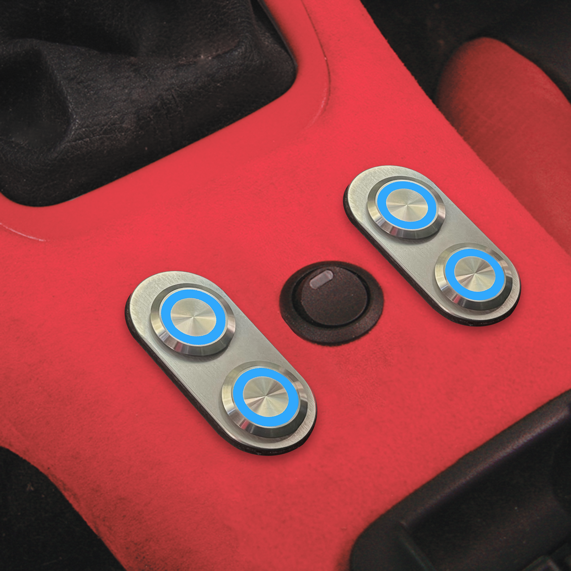 Daytona Billet Switch Install with Blue Illumination and Red Interior