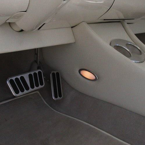 Billet Dome Light Installed in Side Center Console