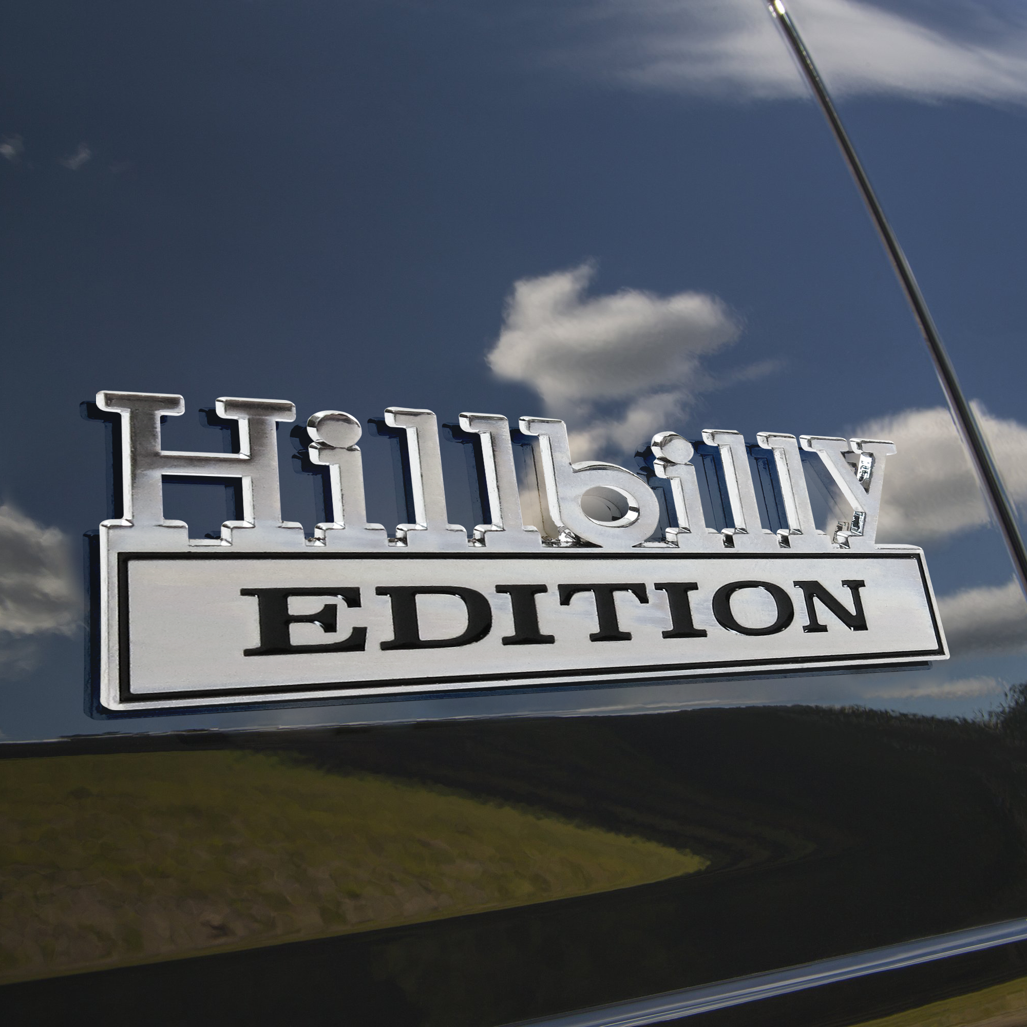 Hillbilly Edition Metal Emblem