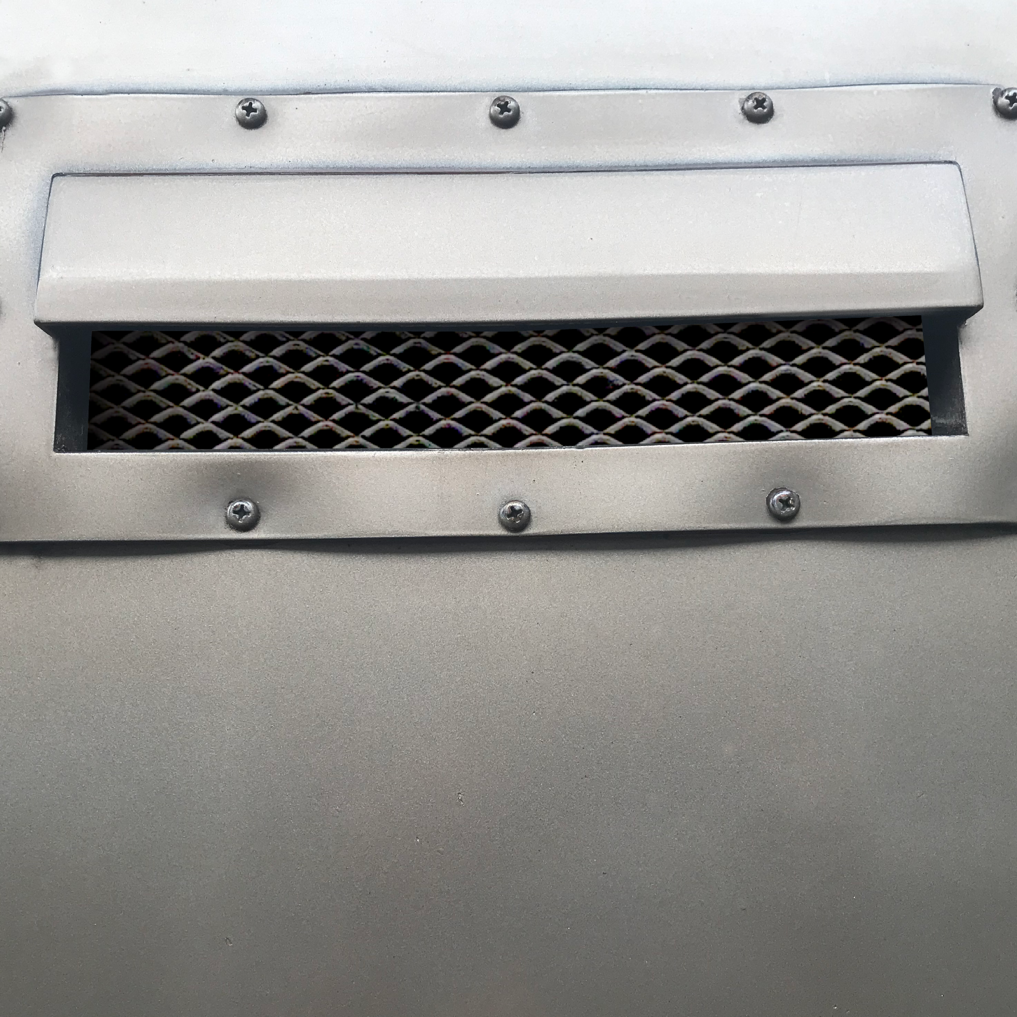 Metal Grill Mesh Installed on RV Galley Vent