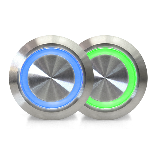 Billet Button Illumination Blue / Green