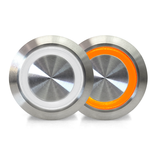 Billet Button Illumination White / Orange