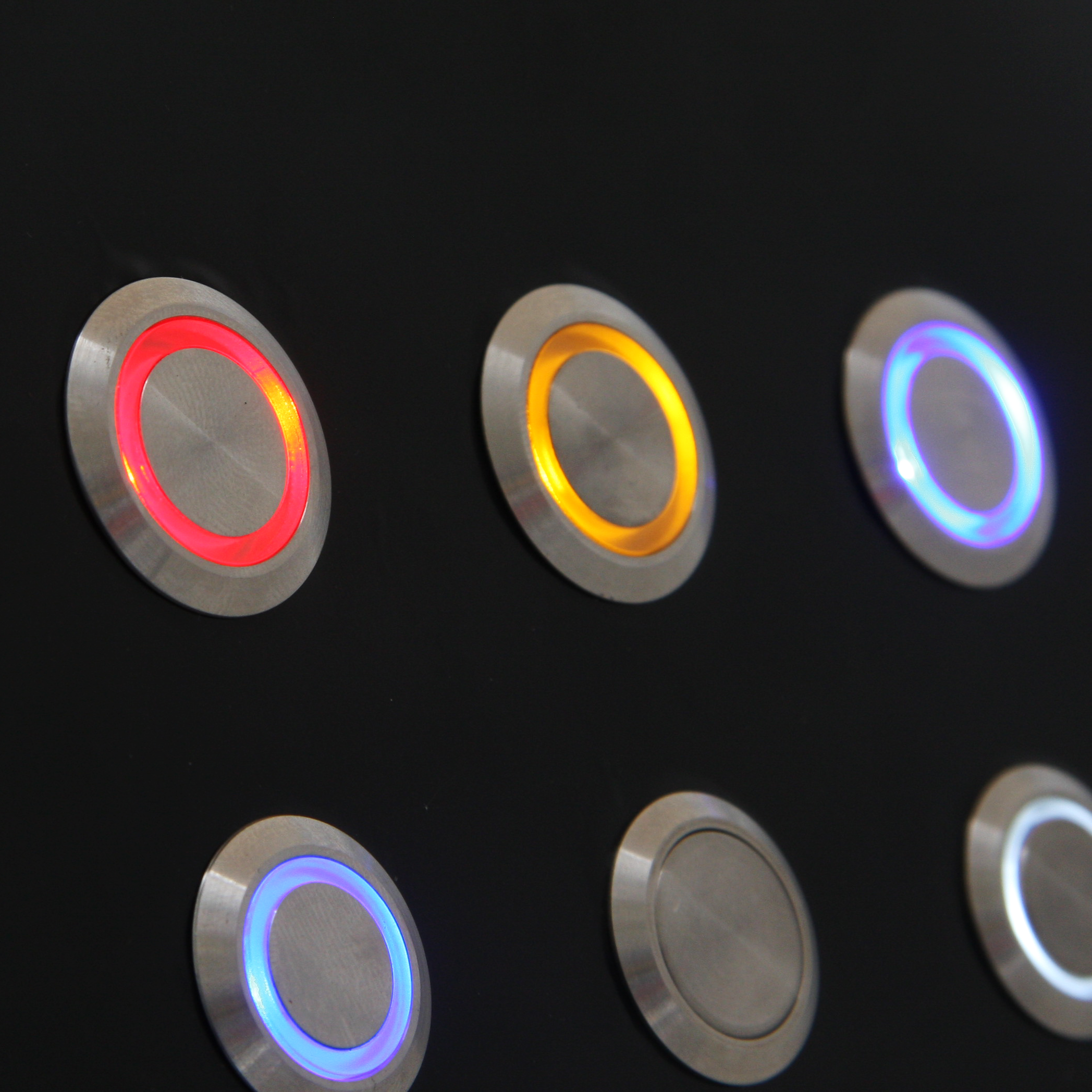 Illuminated Billet Buttons Installed