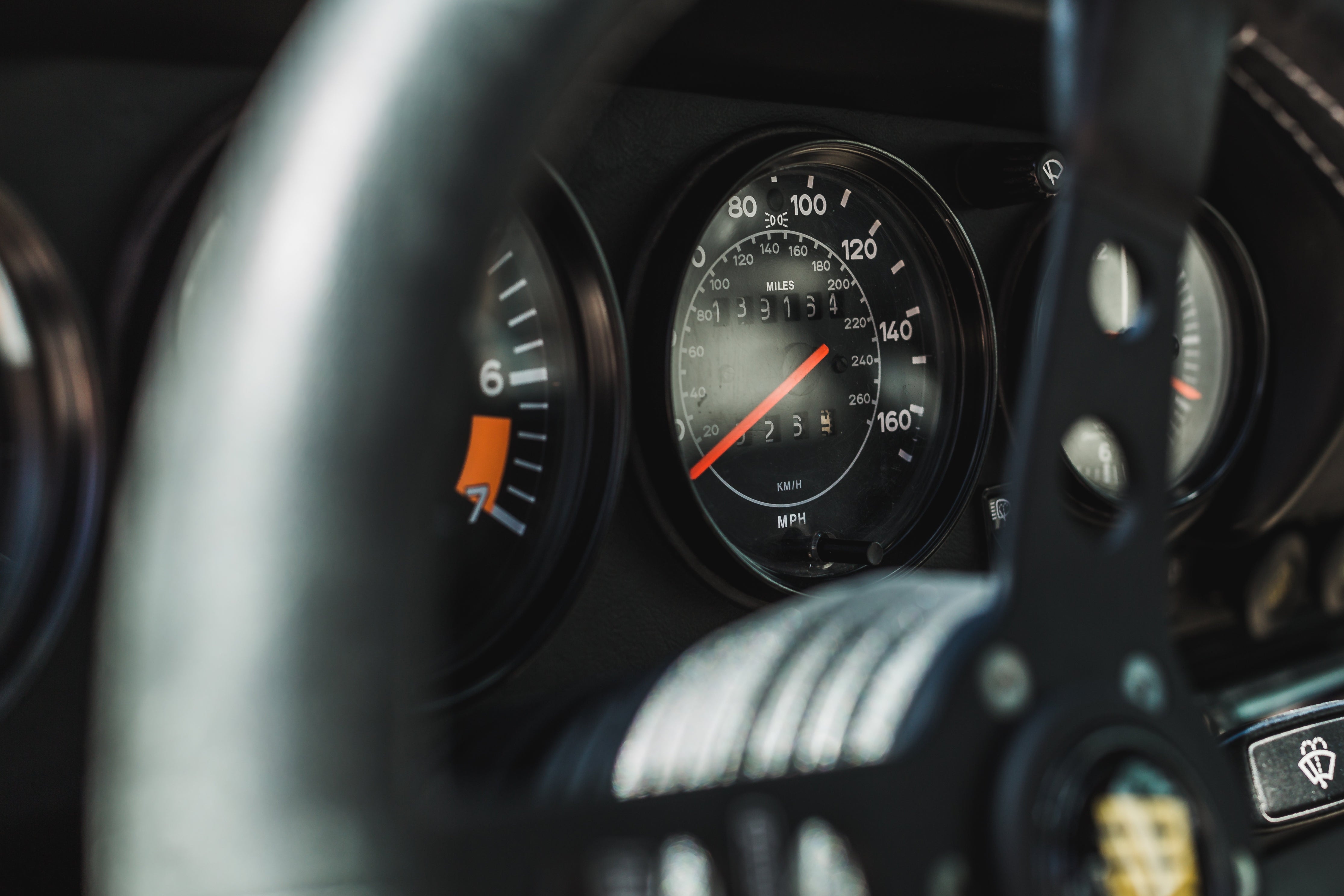 Vintage Car Speedometer Dash