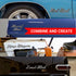 Chrome Metal "Car" Script Lettering Truck SUV Hot Rod Fender Hatch Emblem Badge