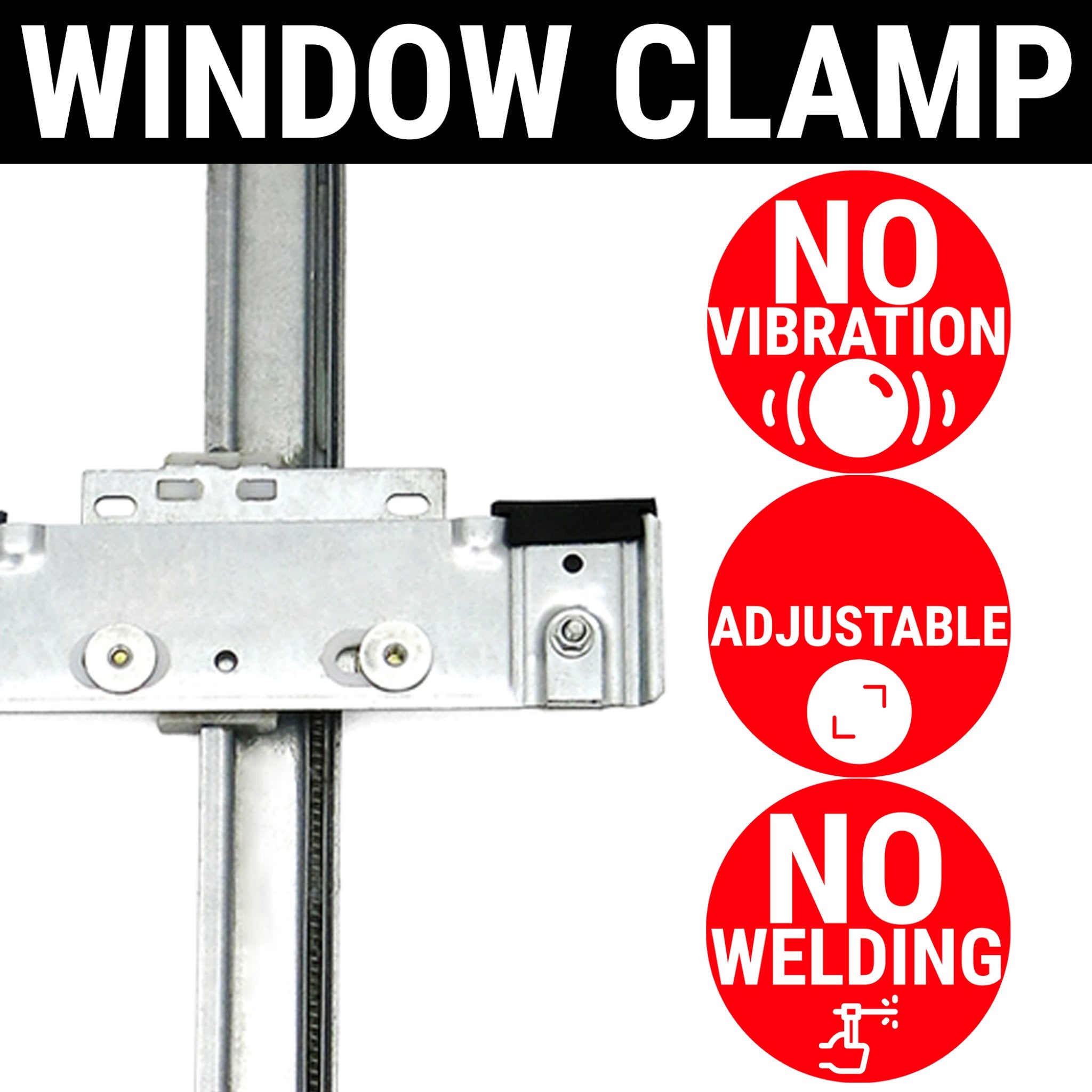 2 Door Flat Glass 12V Electric Power Window Kit w/ 3 Switches & Wiring Harness