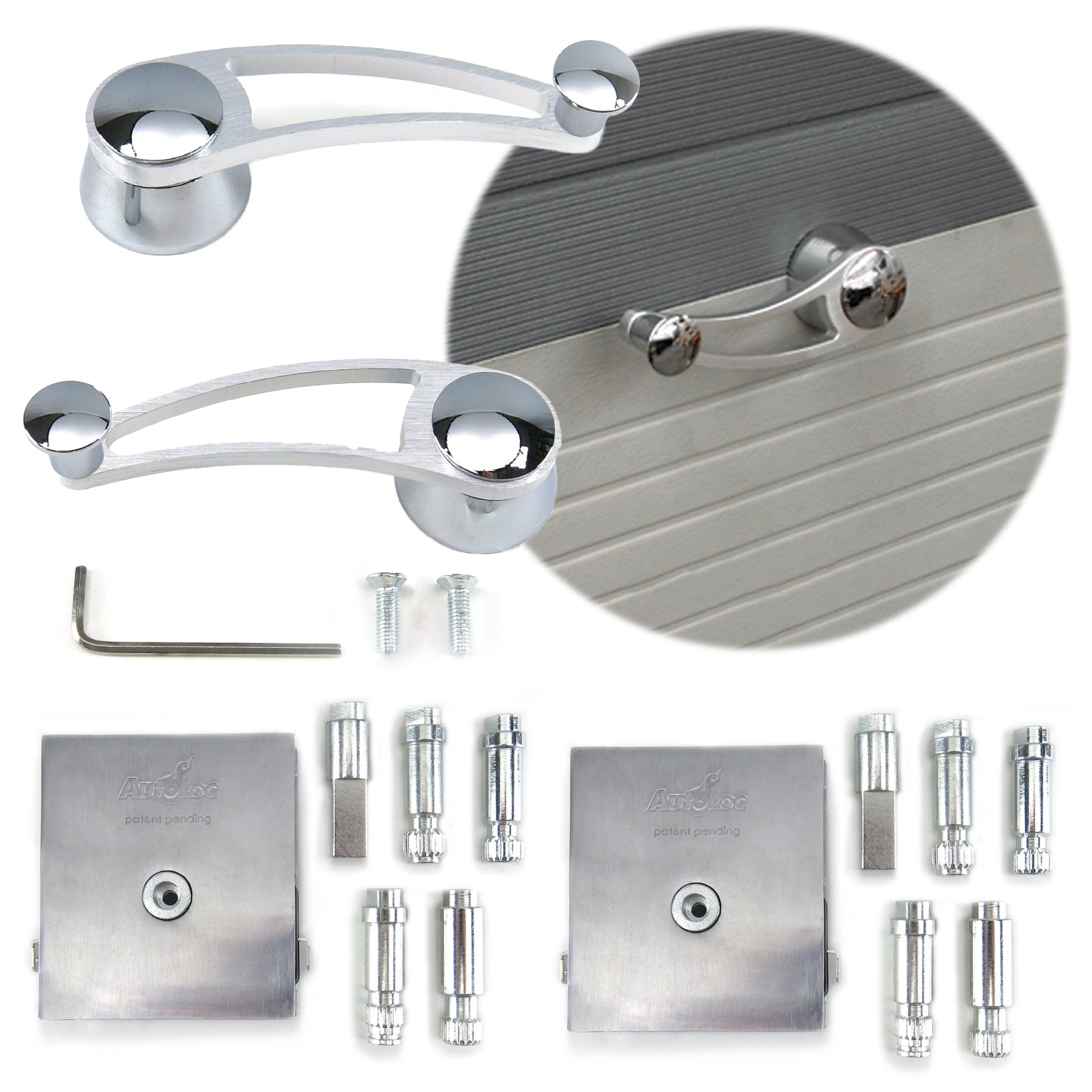 Kit de manijas de palanca y interruptor de manivela de aluminio Universal para ventanilla eléctrica de coche de 12V
