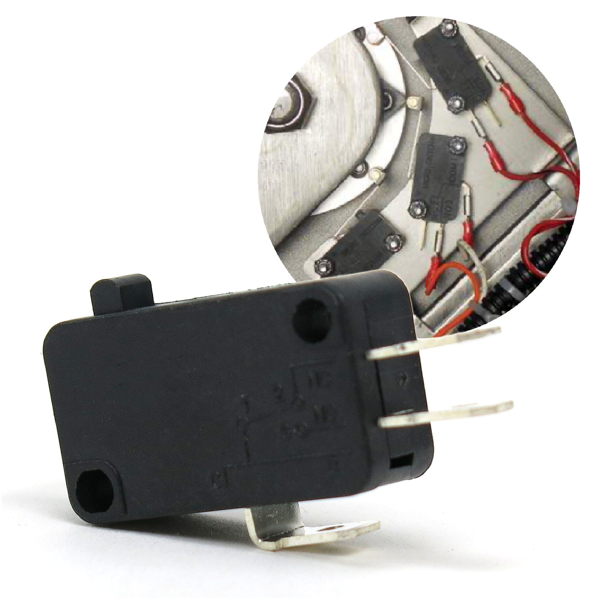 Pulsador momentáneo Micro interruptor de límite SPDT 1NO 1NC 12V 6A Sensor de cierre abierto