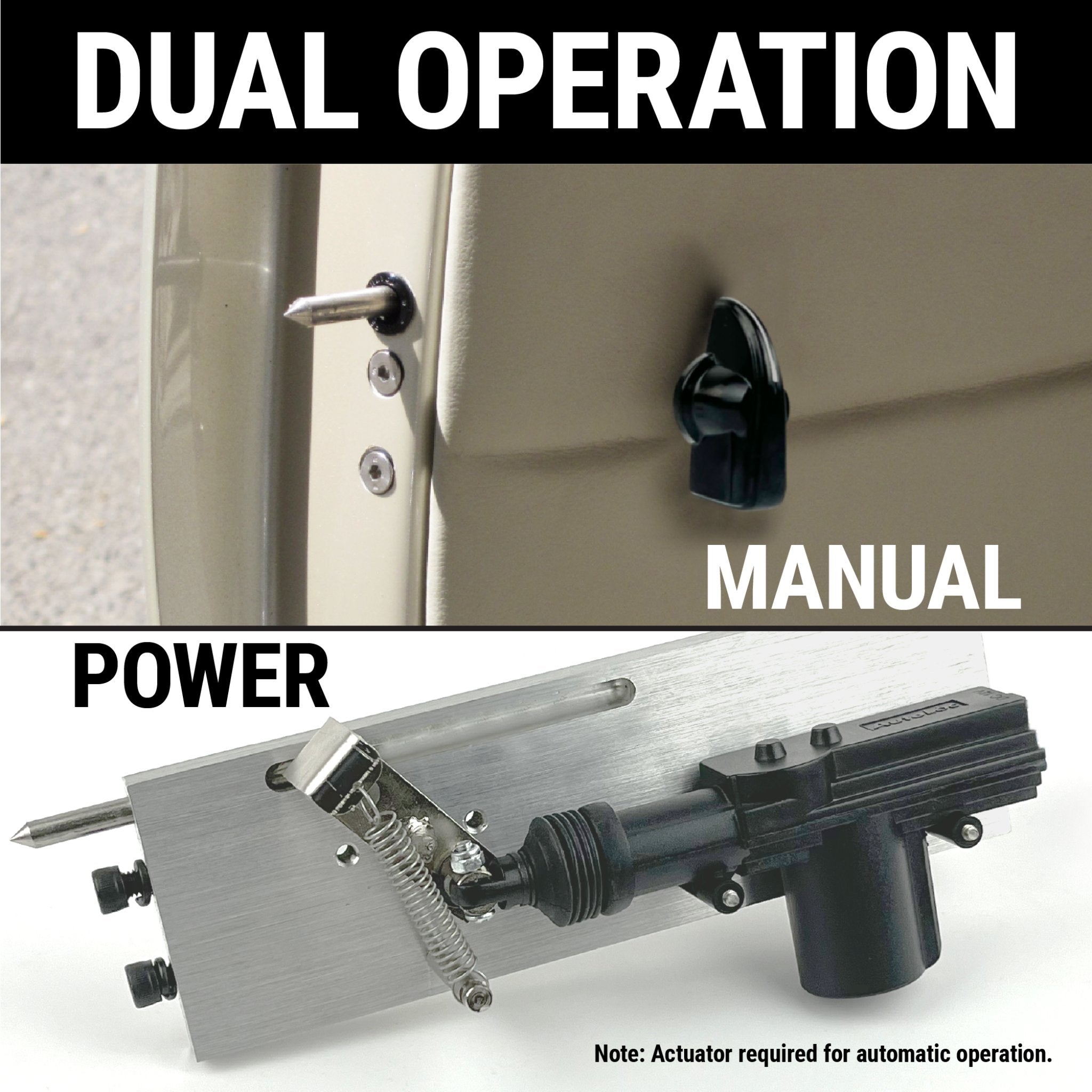 2 Door Suicide Hidden Hinge Kit w/ Bear Claw Latches Install Plate & Safety Pins