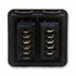 Black Dual 2 Rocker Switch Frame Bezel Trim Door Panel Cover Power Windows Locks