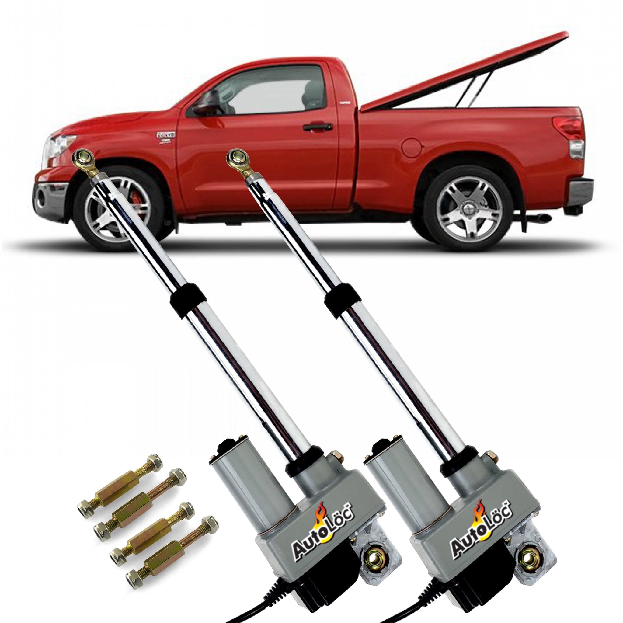12V Automated Truck Power Tonneau Cover Open Lift Kit w/ 2 Linear Actuator Motor
