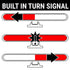Billet Aluminum LED Third 3rd Brake Light Turn Signal Rear Window Hot Rod Truck