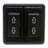 Dual Flush Mount 2 Rocker Switch Bezel Trim Panel Frame Power Window Door Lock