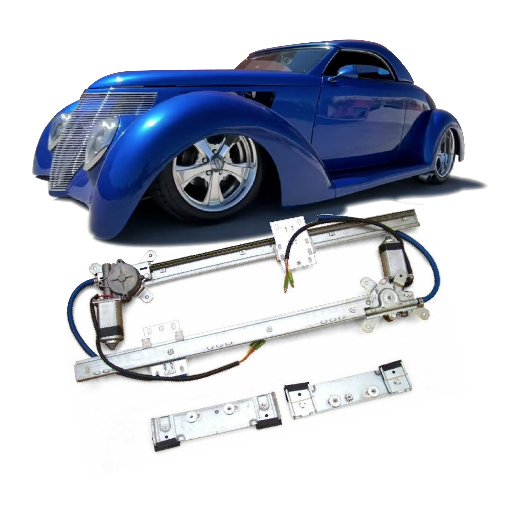 2 Door 12V Power Window Conversion Kit for 1939 Ford Roadster Standard Deluxe