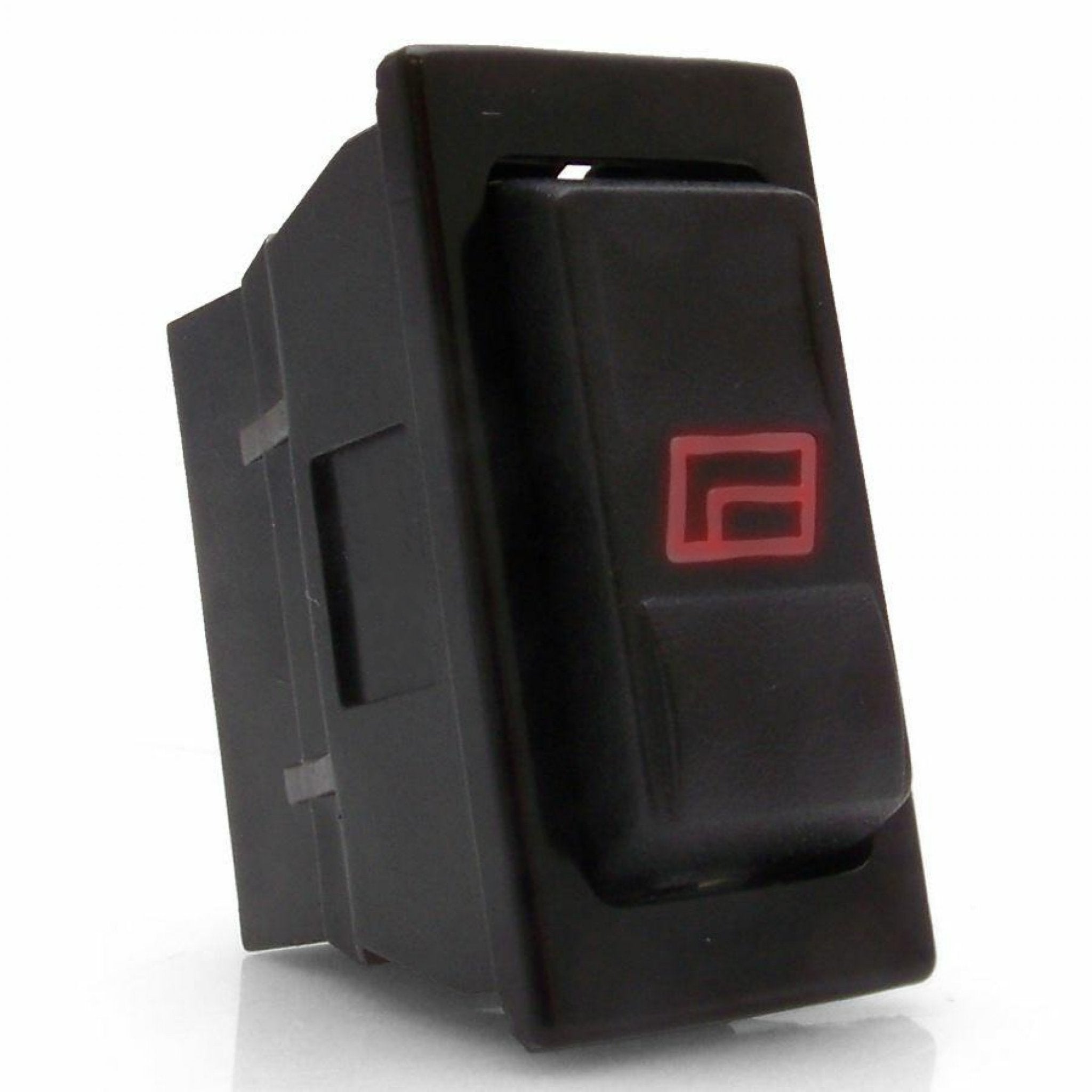 Power Window Up Down Momentary Rocker Switch Red Illuminated Icon 5 Pin 12V 20A
