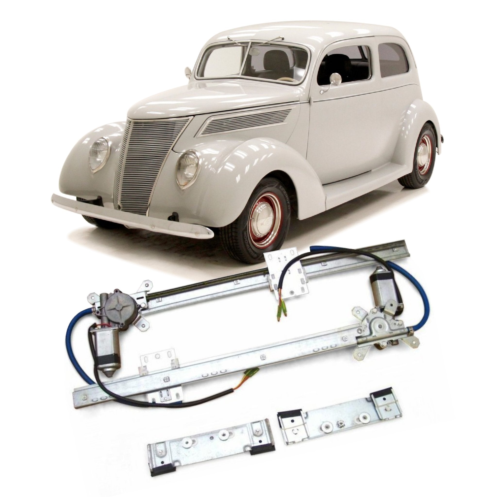 2 Door Power Window Conversion Kit for 1937 Ford Delivery Slantback Humpback