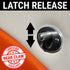 Billet Aluminum Bear Claw Door Latch Interior Release Knob Oval Trim Plate Set