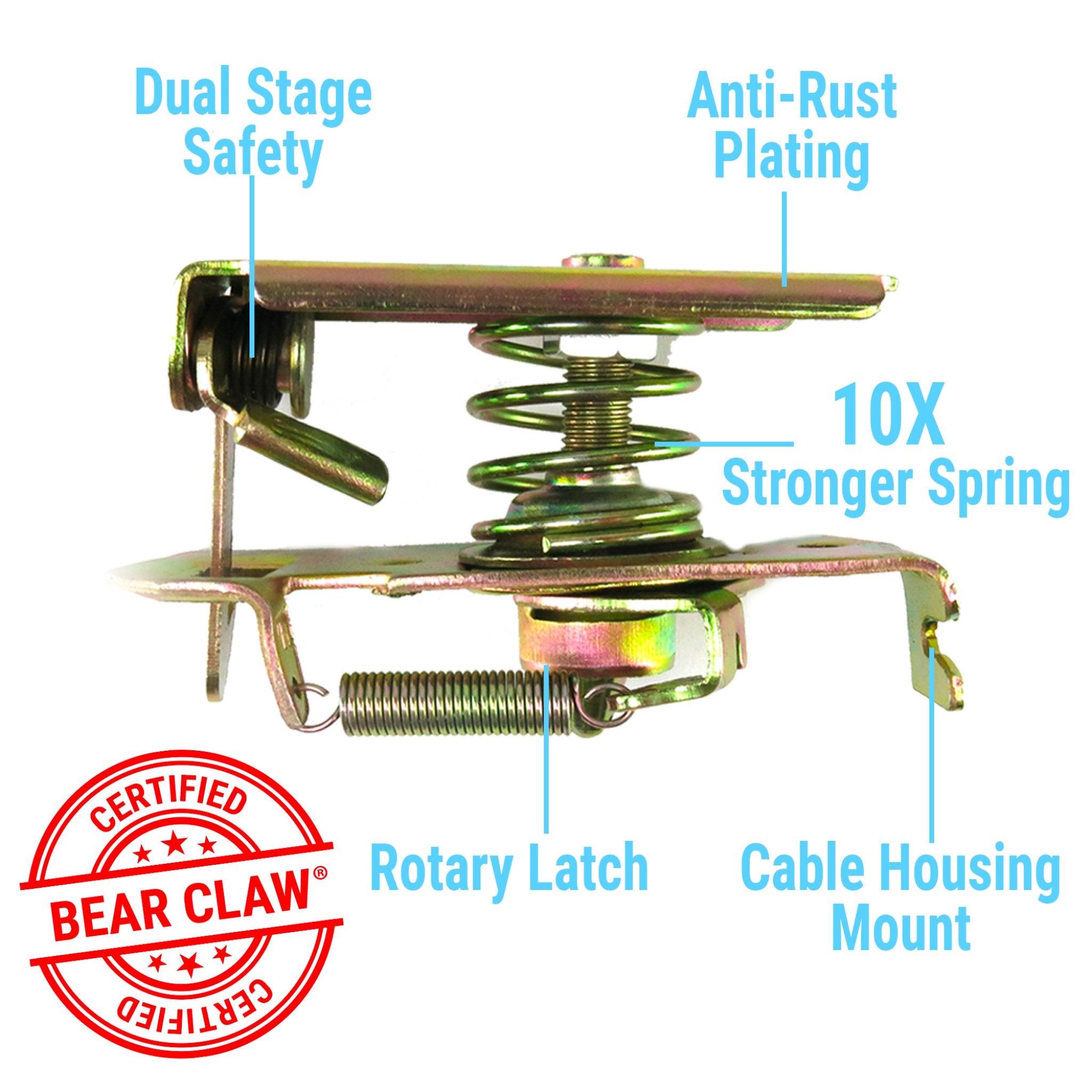 Heavy Duty Large Bear Claw Trunk Hood Latch Assembly Universal Car Truck Hot Rod