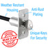 Key Lock Car Latch Emergency Cable Release Kit Garage Door Disconnect Universal