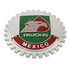 Chrome Car Truck Grill Badge Truckin Mexico Metal Emblem Flag Banner Medallion