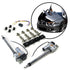 Universal Motorized Power Split Hood Hinge Kit w/ Mounting Hardware & 12V Switch