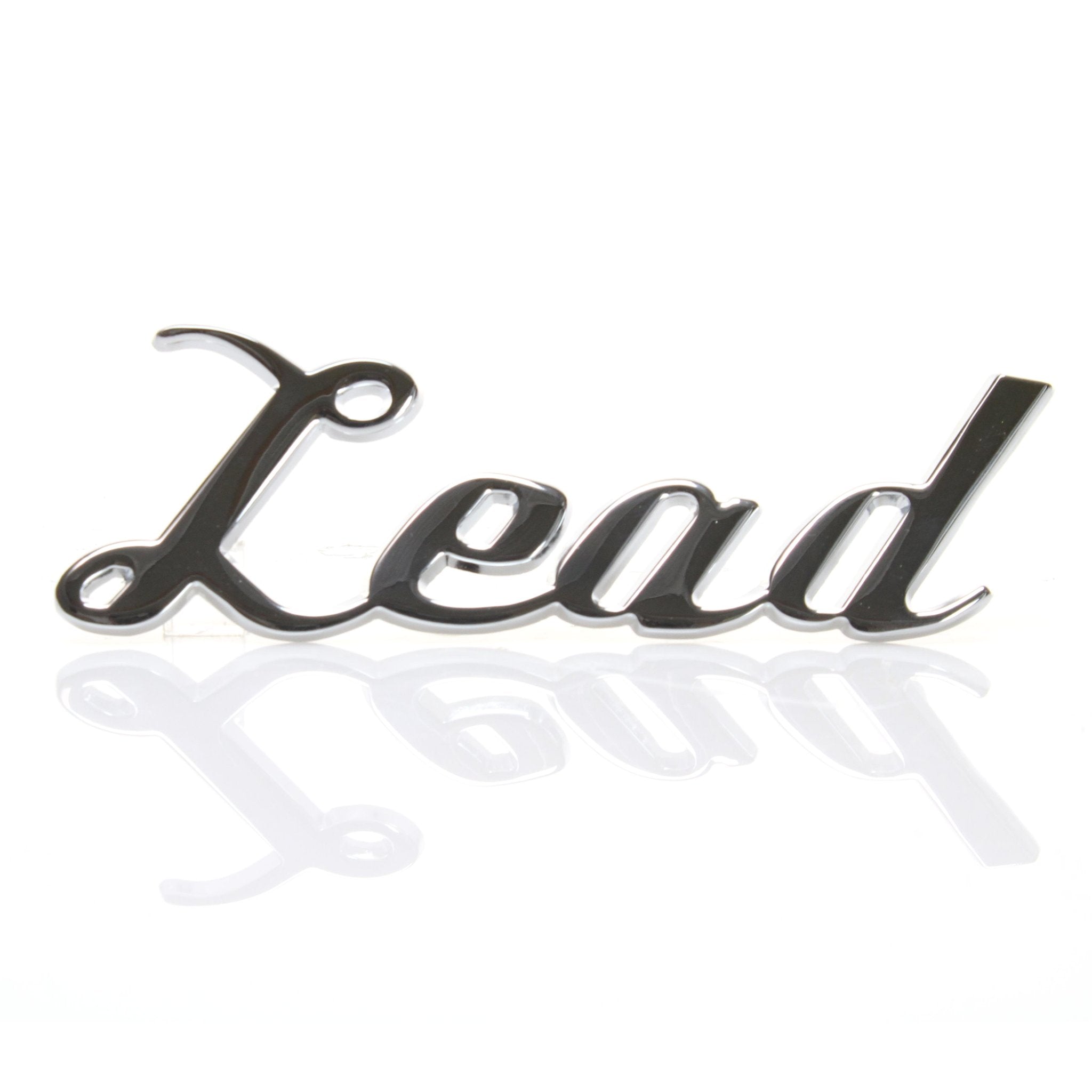 Chrome Metal "Lead" Script Letter Grille Fender Emblem Badge Car Truck Hot Rod