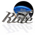 Chrome Metal "Ride" Car Script Lettering Fender Emblem Badge Auto Truck Hot Rod